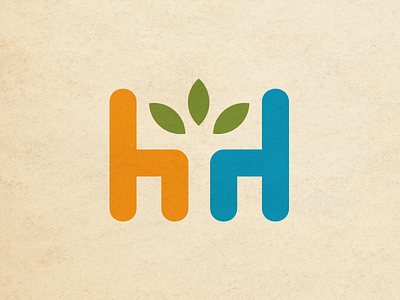 Hunger Free Heartland Logo chair table conagra food leaf logo design