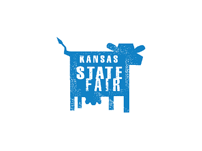 Kansas State Fair Logo Cow cow fair kansas logo state