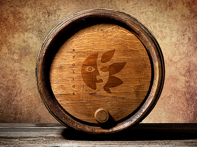 Apollos Vineyard Wine Barrel branding design illustration logo logo design packaging