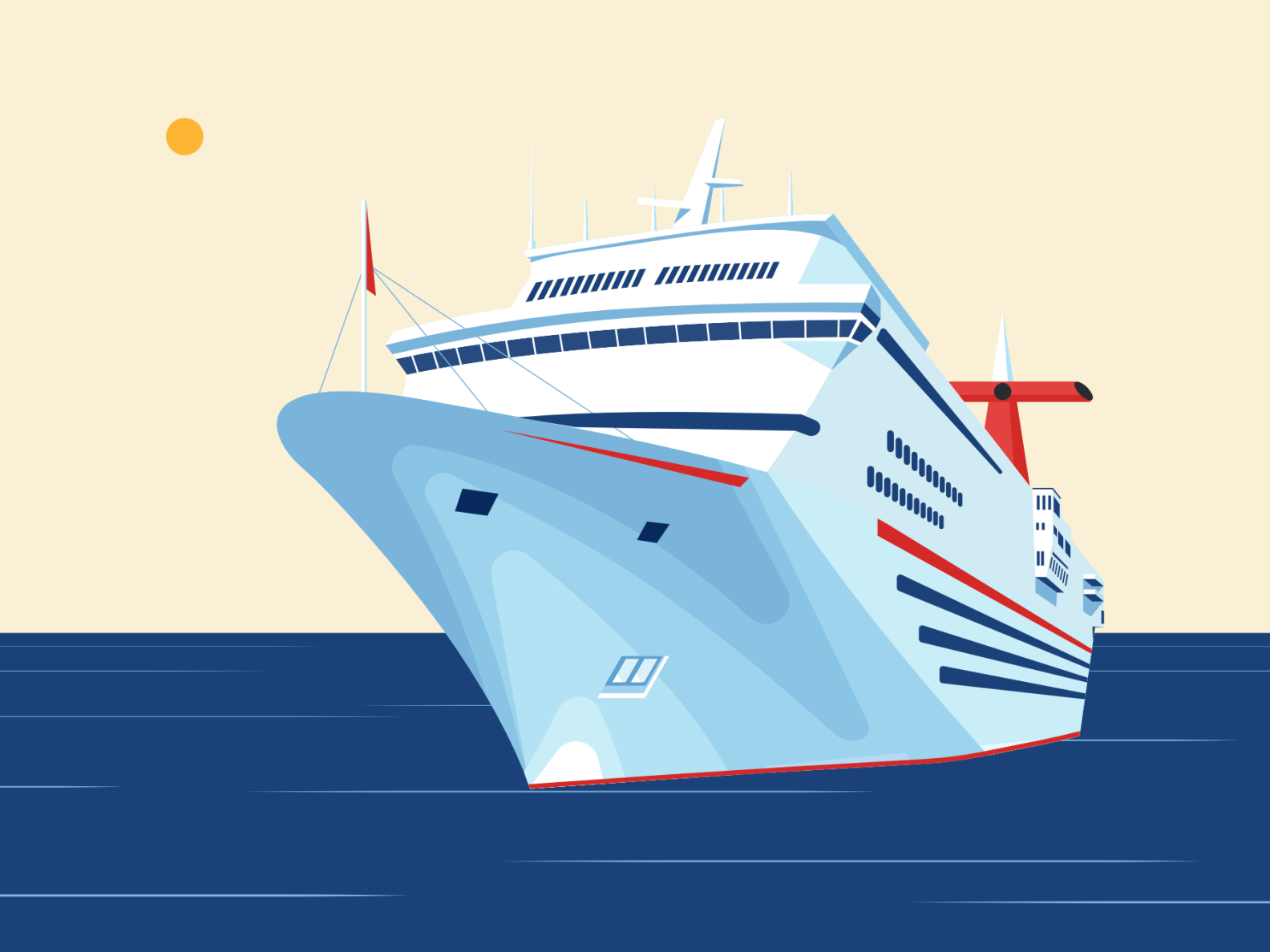 Cruise Ship by Dumitru Ochievschi on Dribbble