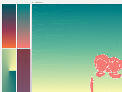 web color composition gradient palette poster print vector wip