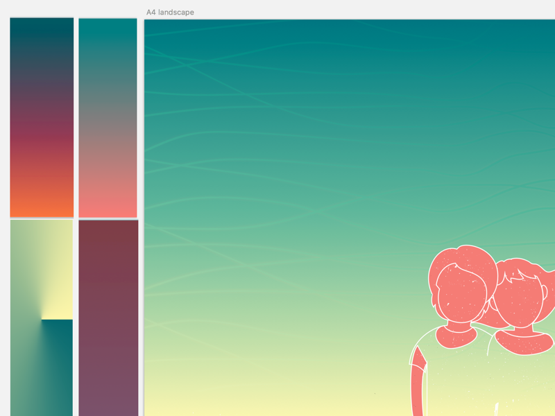 web color composition vector poster print wip gradient palette