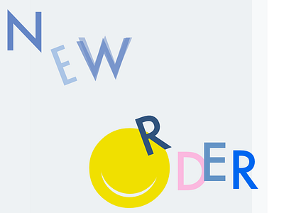 New Order for fun new order poster type
