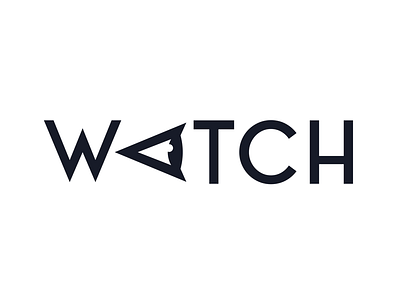 watch logo bw design eye logo minimal simple simple logo typography