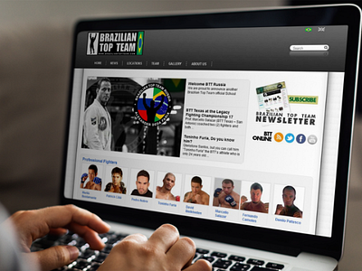 Brazilian Top Team - Website - 2010 cms content management css dreamweaver html illustrator photoshop php webdesign wordpress