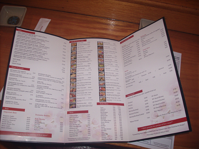 AH-SO Sushi-Steak House Menu - Branding identity - 2013