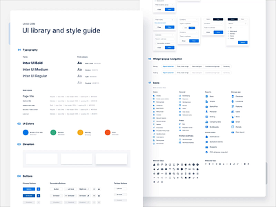 Untill - hospitality management platform - Style guide animation crm design system handover library light light ui product design style guide styleguide ui ui design web app web design