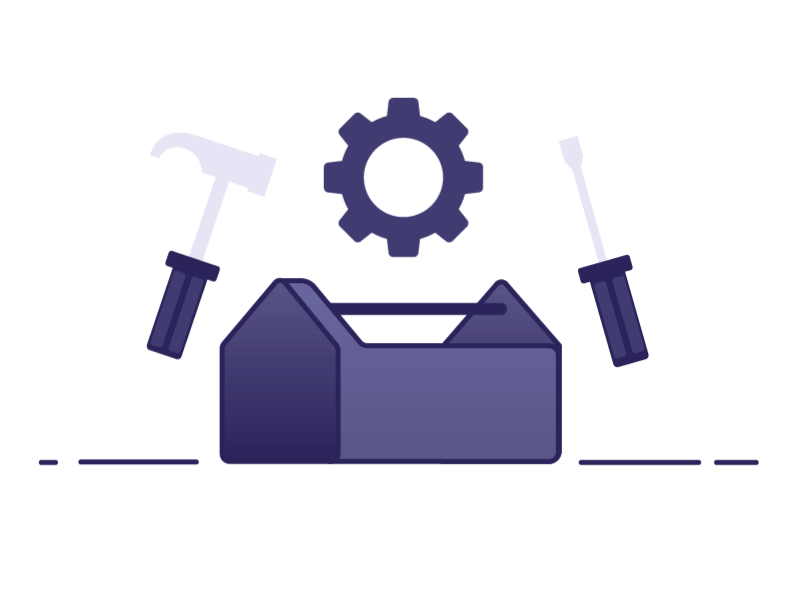 Down for Routine Maintenance animation app design gif illustration ux web