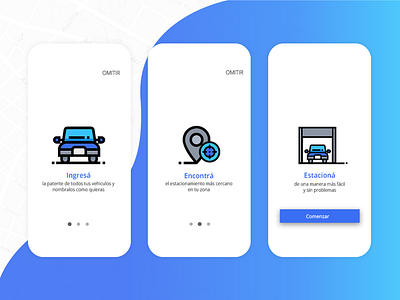 Estacioname App - Onboarding app app concept app mobile design flat identidad illustration onboarding onboarding screen onboarding ui ui ui deisgn ux ux ui ux design vector