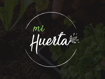 Mi huerta branding design huerta identidad illustration logo orchard typography vector