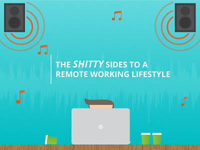 Remote Working blog coffee shop designer illustration remote remote working work