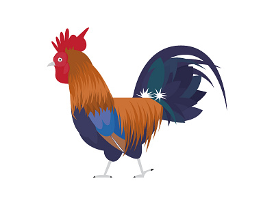 Rooster animal design farm illustration rooster