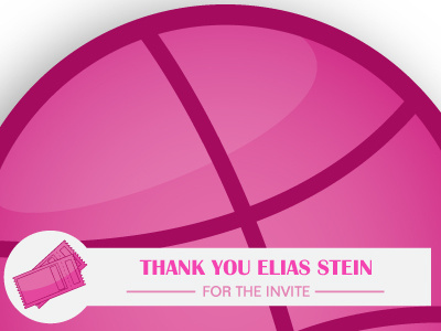 Giving Thanks ball dribbble first shot illustration invite thank you thanks