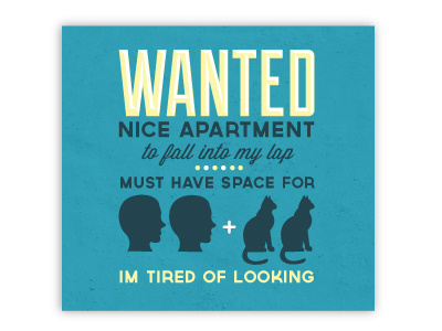 Frustrations apartment cats frustrated head illustration people person silhouette wanted