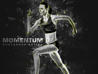 Momentum Photoshop Action ( Photo Effect )