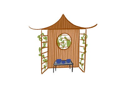 Teahouse Illustration