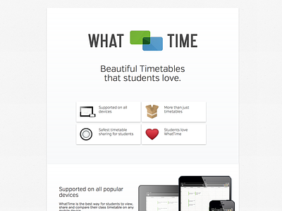 WhatTime University Page animations clean jquery madeinsketch simple website sketch whattime
