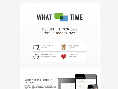 WhatTime University Page