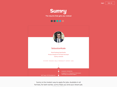Sumry - The resume that gets you noticed