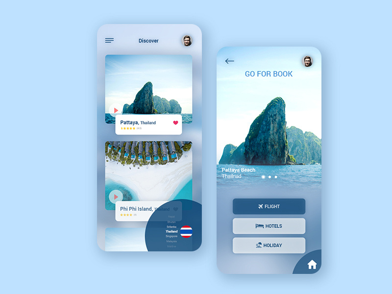 Easy find and easy Booking Travel Agency App travel agency travel app mobile design mobile app design mobile ui ux ui