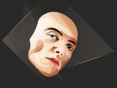 Unknown face design illustraion illustrator photoshop