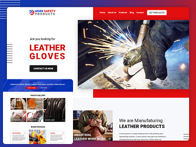 Work Safety Products ui design wordpress theme