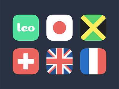 International Leo app flags groupchat icons international leo