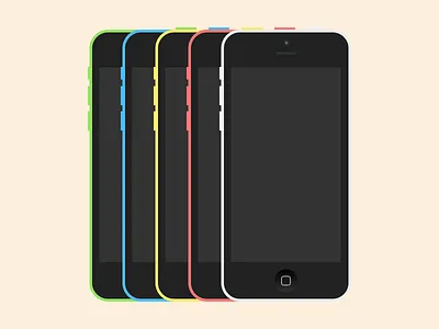 iPhone 5c Sketch Freebie 5c device flat free freebie iphone iphone5c sketch sketch3