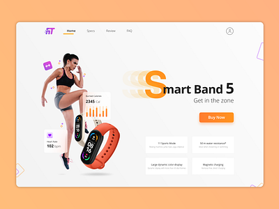 FitnessBand Landing Page
