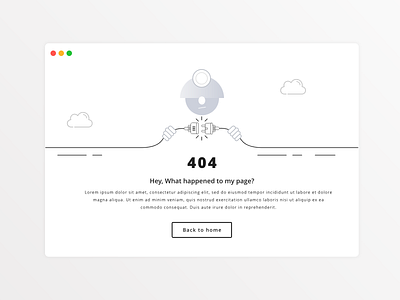 404 Error Page - DailyUI 008