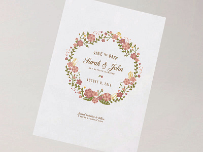 Save the Date date floral illustration save save the date the wedding