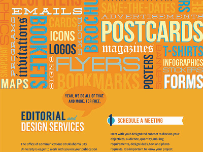 Design Services college design marketing typography university web