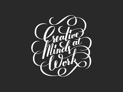 Creative Minds creativity lettering quote t shirt wip