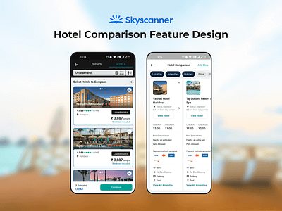 Designing a Hotel Comparison Feature within 48 Hour appdesign casestudy compare hotelcomparison productdesign prototype travel uidesign uxdesign