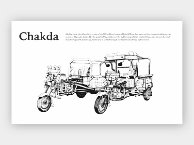 Chakda | The Desi Enfield bikes brush pen chakda enfield illustration inking