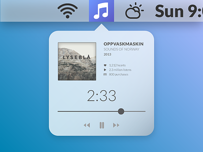 Musikk - a conceptual music app for OSX app osx