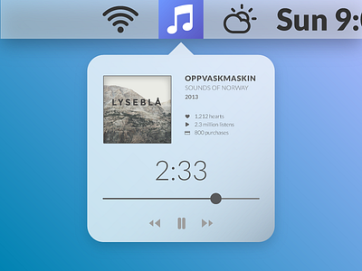 Musikk - a conceptual music app for OSX