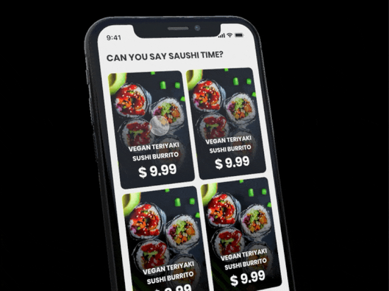 Sushi Restaurant App Design Concept