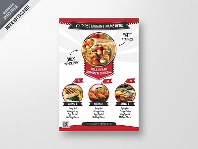 Psd Flyer Template 11 business flyer corporate flyer flyer template food menu free template graphic design menu design photoshop template professional flyer