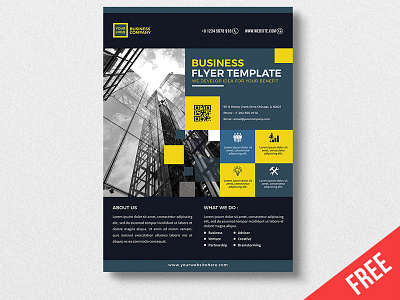FREE BUSINESS FLYER TEMPLATE business flyer corporate flyer creative flyer download template flyer template free flyer graphic design photoshop template professional flyer