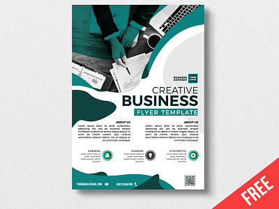 FREE Ai FLYER TEMPLATE ai template corporate flyer creative flyer download template flyer template free flyer free template graphic design illustrator template professional flyer