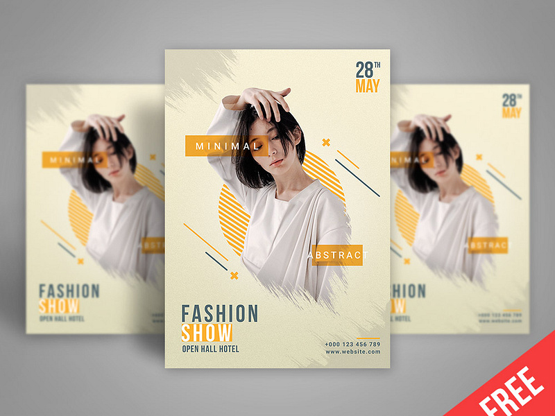 Free A4 poster template (psd) by hasaka on Dribbble