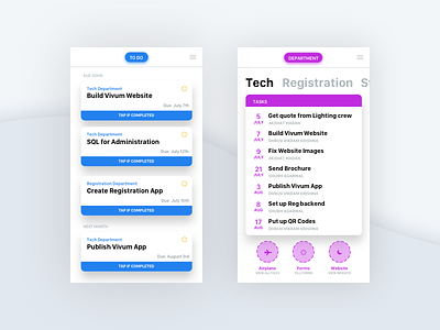 Workbench App android event management events ios school ui ux