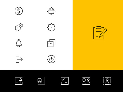 Icons set. Have a nice weekend friends! branding icon icons identity illustrations mark set