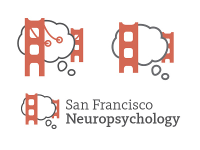 WIP: San Francisco Neuropsychology brand cloud icon identity logo psychology san francisco thought