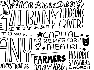 Downtown Albany Handlettering