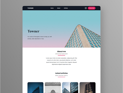 Towner landing page arabic landingpage ui ux webdesign website