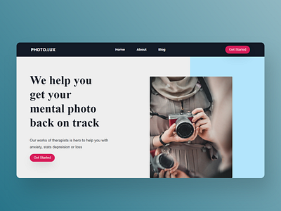 Photo.Lux Landing Page