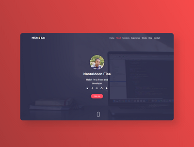 NEGM🐧Lab Portfolio Website design landingpage ui ux webdesign website