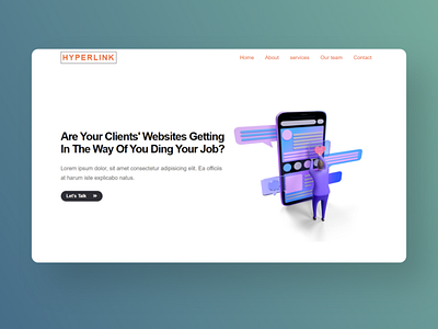 Hyperlink Landing page